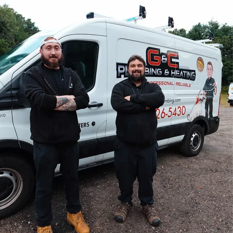 G&C techs next to truck